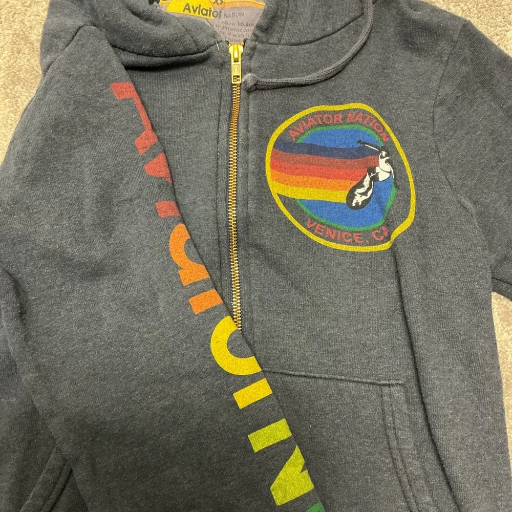 Aviator Nation Charcoal Hoodie - Picture 3 of 4